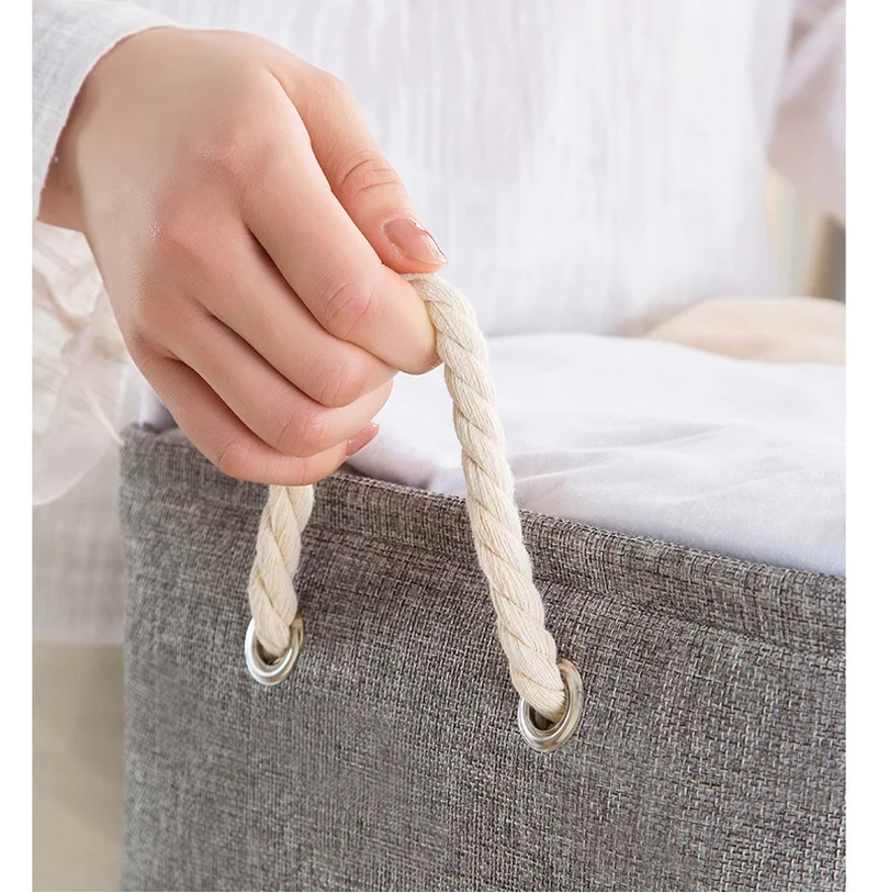 Складная льняная корзина для хранения игрушек и домашних животных | Дом сад