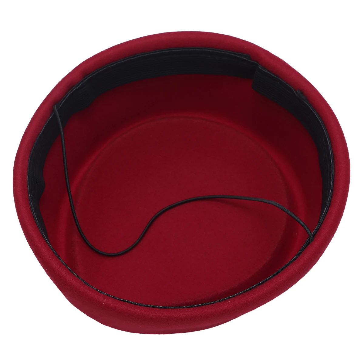 Imitation Wool Felt Stewardess Air Hostesses Pillbox Hat Millinery Teardrop Fascinator Base Cap for Cosplay Costume Accessories