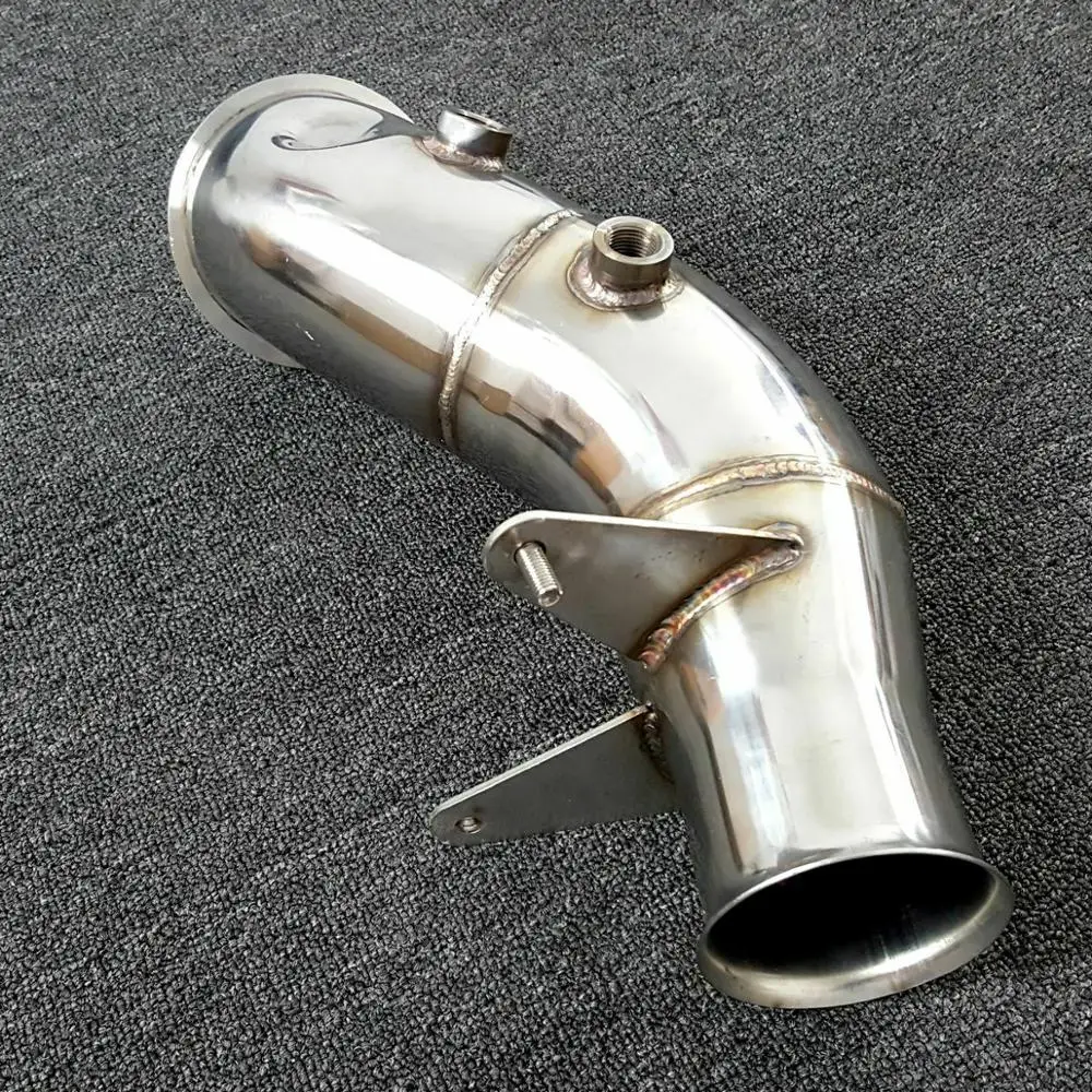 4 дюймовая труба TURBO CATLESS для BMW 135i 335i 435i M235i N55 F30 F32 F20 2014 2016 гг.|Выхлопной коллектор| |