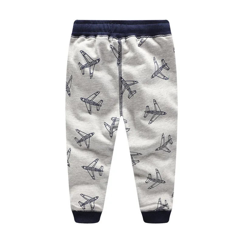 Jumping meters children sweatpants cotton aircrafts printed kids trousers pants boys girls sport fashion clothing for | Мать и ребенок