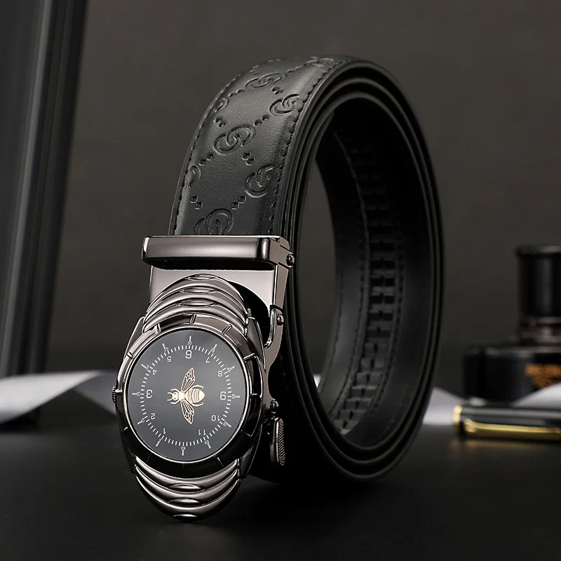 

Man Belt Luxury Casual Designer Belt for Men Jeans Fashion Leather Automatic G Buckle Famous Brand Business Dress Belt ZD2154