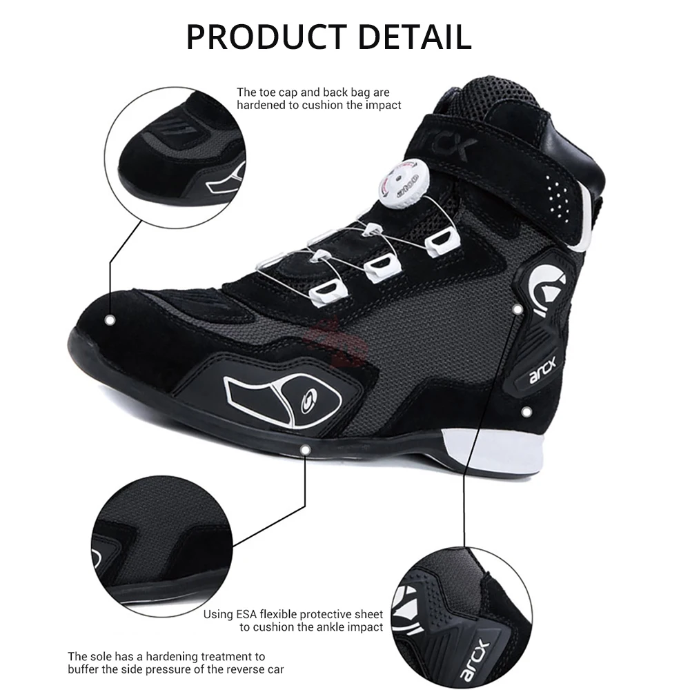 Ботинки для езды на мотоцикле ARCX из натуральной воловьей кожи | Автомобили и