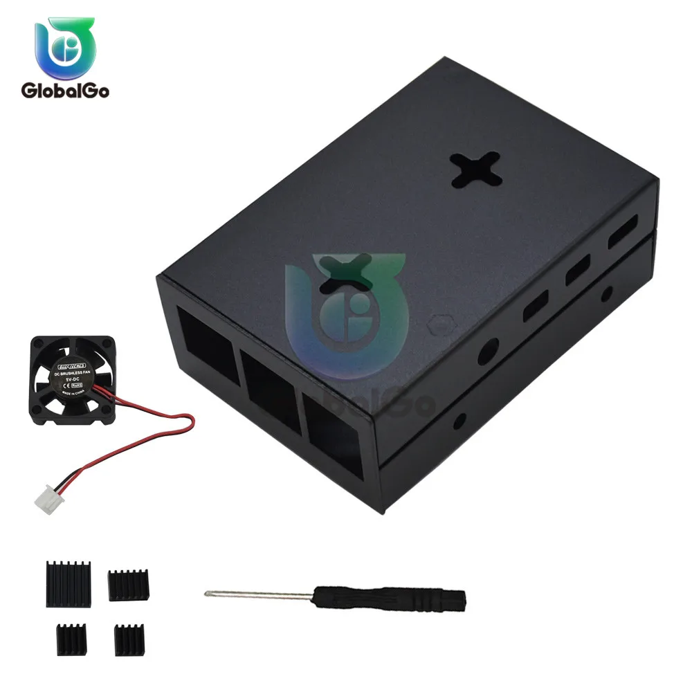 Алюминиевый Радиатор вентиляторы охлаждения радиатора кабель для Raspberry pie 4