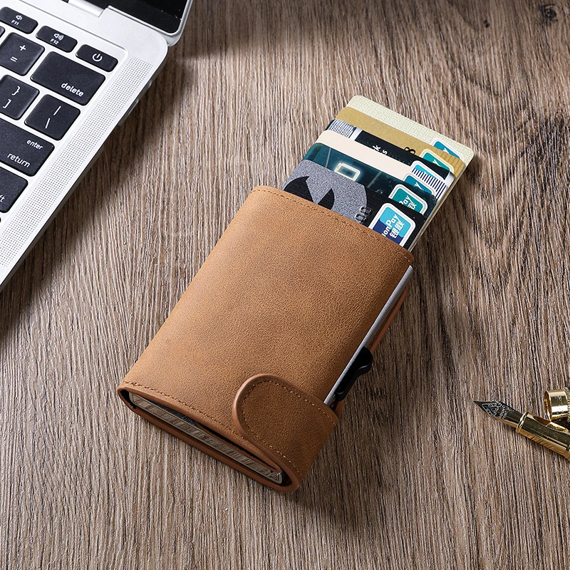 ZOVYVOL 2021 держатель для карт из искусственной кожи металлическая коробка кошелек