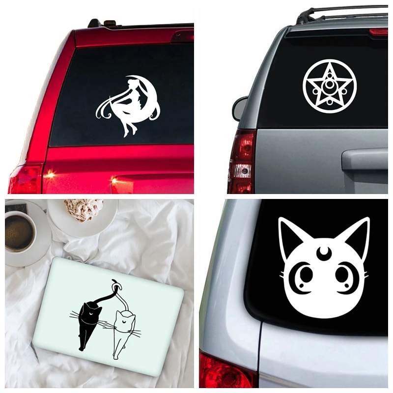 Виниловая наклейка для окна автомобиля Сейлор Мун декоративная ноутбука Apple MacBook