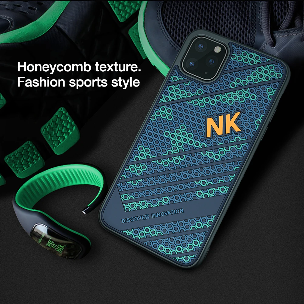 Nillkin для iPhone 11 Pro Max чехол 3D текстурированный нескользящий военный Камуфляжный отражающий чехол для телефона для iPhone 11 Pro