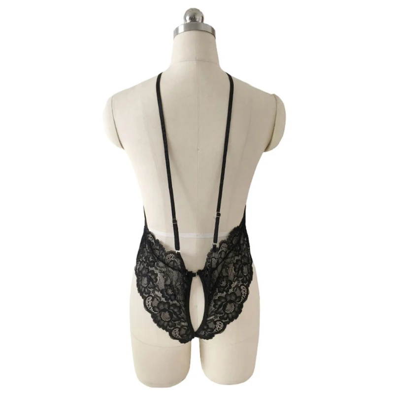 

Womens Plus Size Floral Lace Lingerie Sexy One-Piece Romper Hollow Out New Y5JD