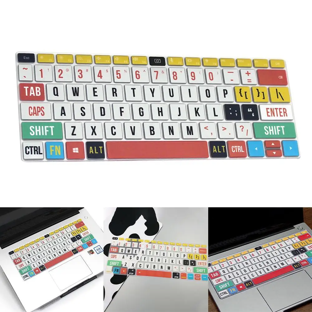 

Computer Keyboard Cover Notebook Laptop Universal Protector Waterproof Skin Film Protective Silicone Keypad B5F9