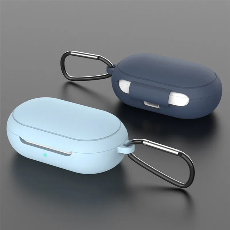 Силиконовый чехол для наушников Samsung Galaxy Buds + Plus 2020 защитный с пряжкой|Аксессуары
