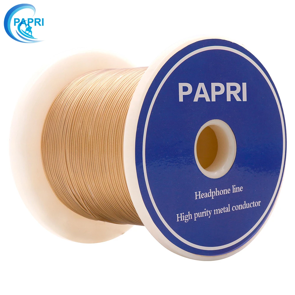 PAPRI новейший GS04 кабель для наушников DIY 7N OCC + позолоченный (3Mil.) Hi Fi аудио структура