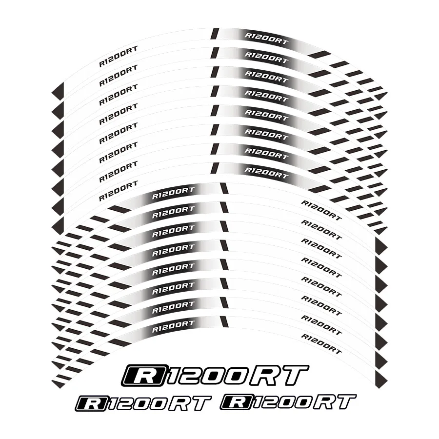 

HOT Motorcycle inner wheel Sticker rim reflective decoration decals For R1200RT