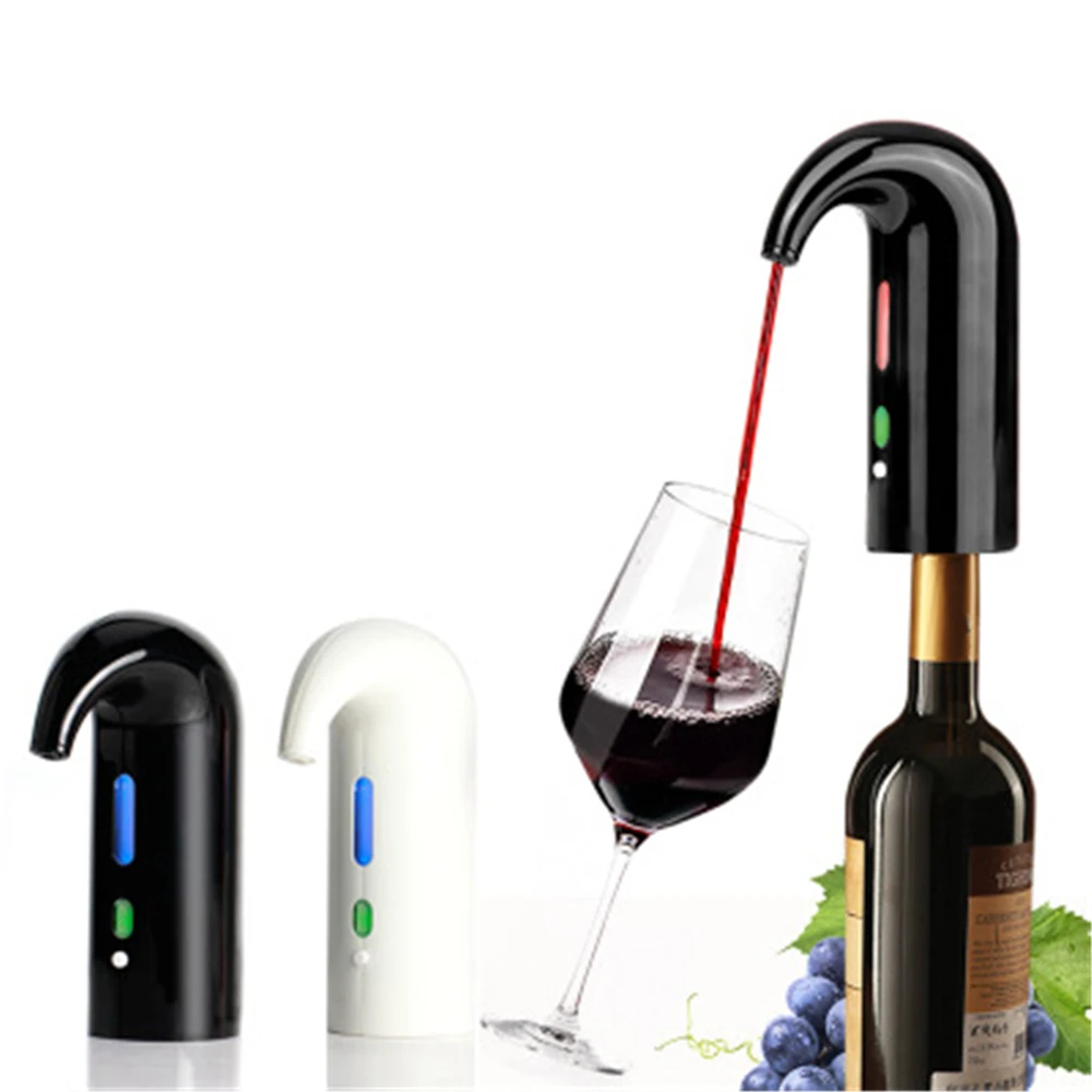 

USB Auto Cider Decanter Electric Wine Aerator USB Whiskey Pourer Dispenser Tools Portable Quick Whisky Decanter for Man Gifts