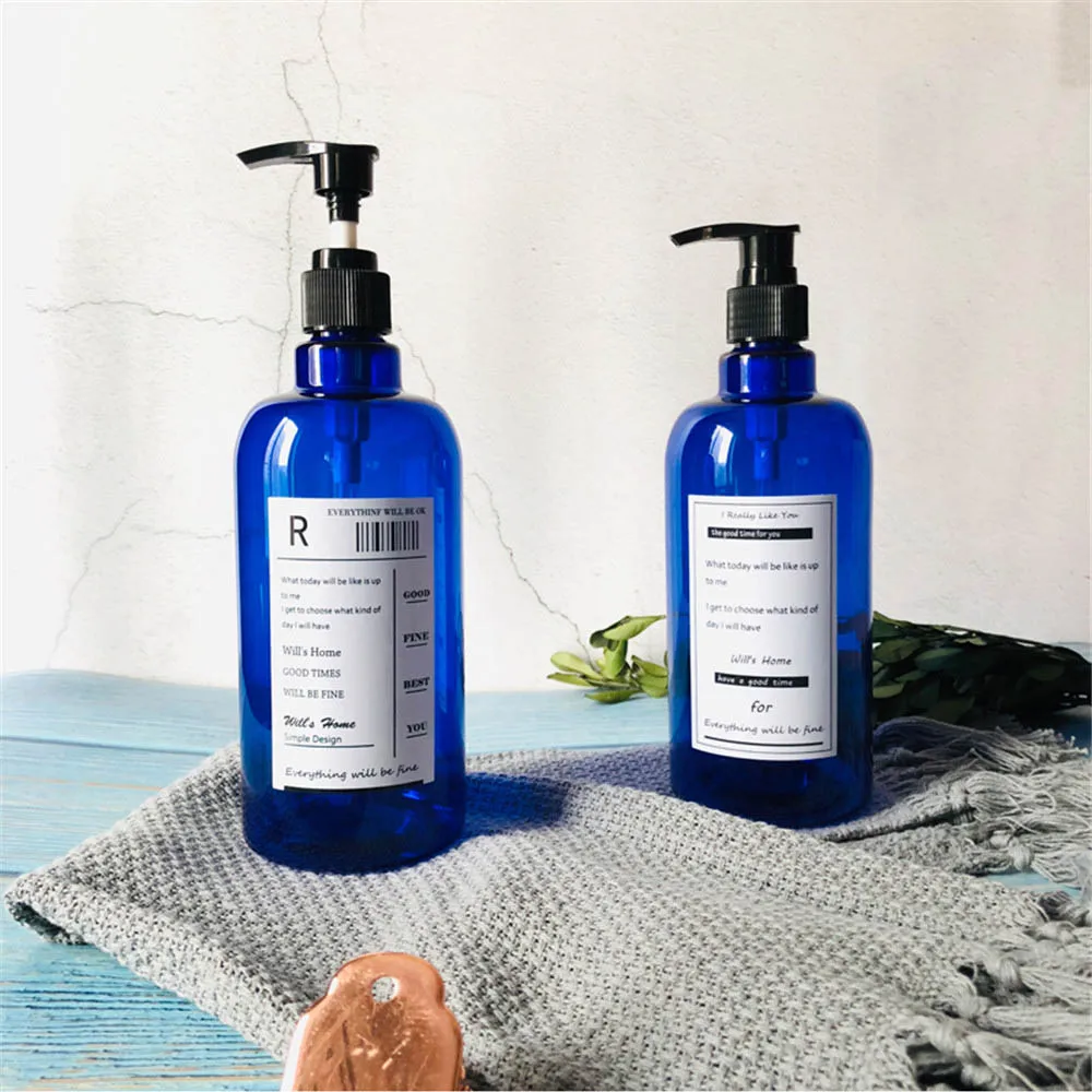 500 мл бутылка для хранения жидкости ванны Ins Chic косметический лосьон Sub Bottle