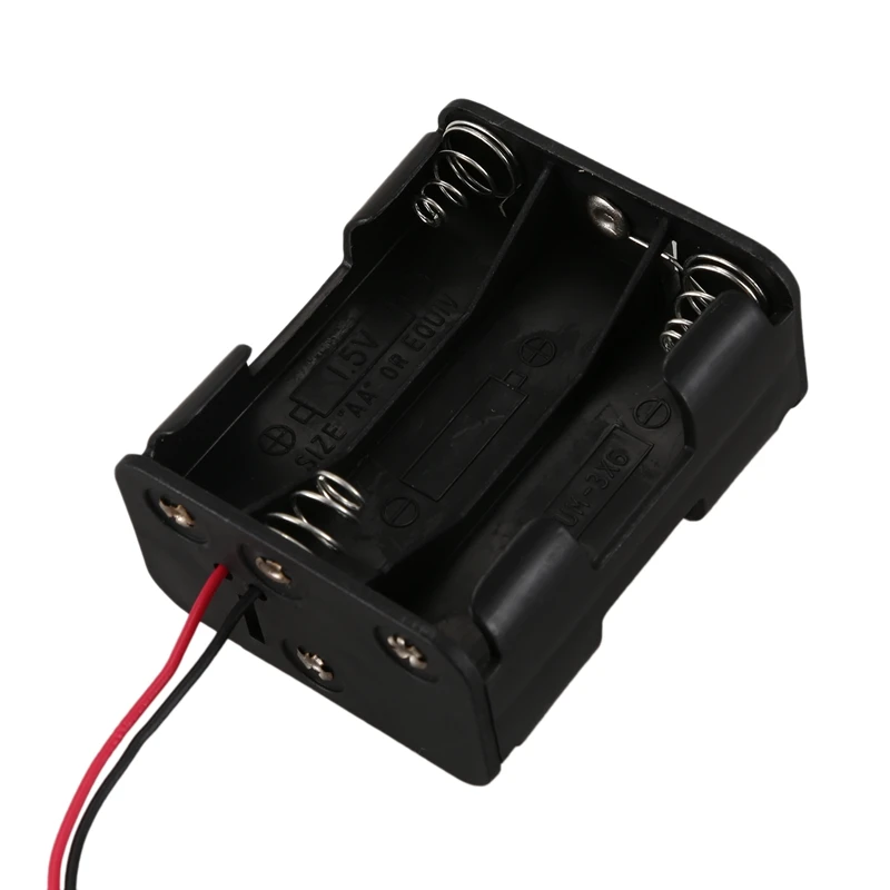 15 см провода двухслойные черный пластик 6x1 5 V корпус держатель для батарей аа| |