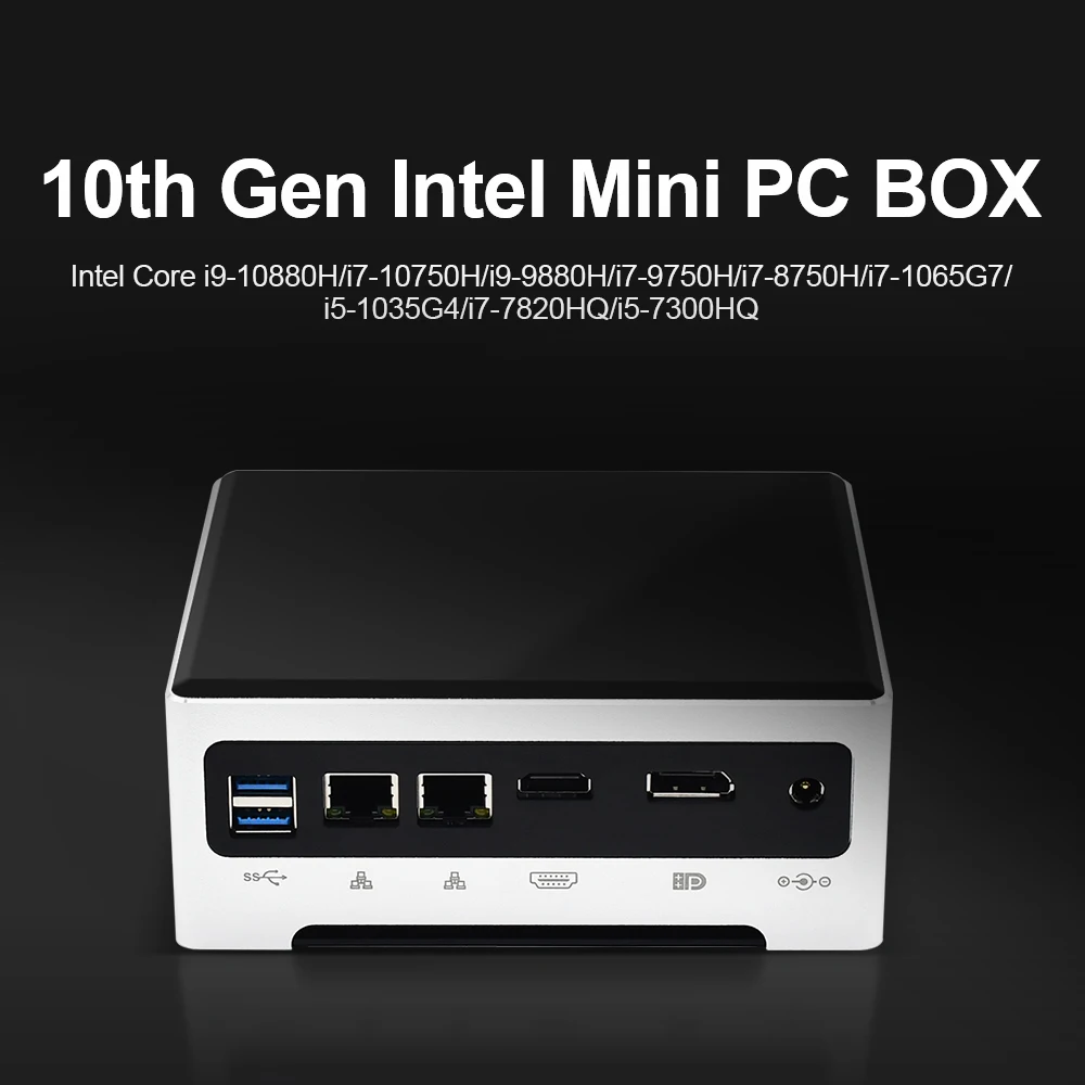 Дешевый мини-ПК TOPTON i7 i9 Intel Core 10880H 9880H Windows 10 Pro настольный компьютер Barebone 2 * DDR4 4K HTPC AC