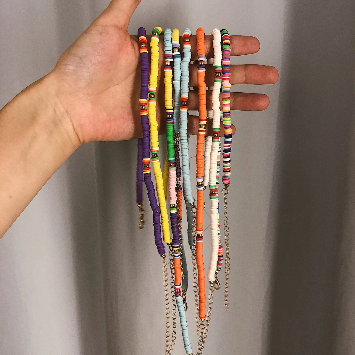 SHIXIN Boho цветное колье-чокер для женщин модное Радужное корейское ожерелье этническое украшение воротника на шею колье