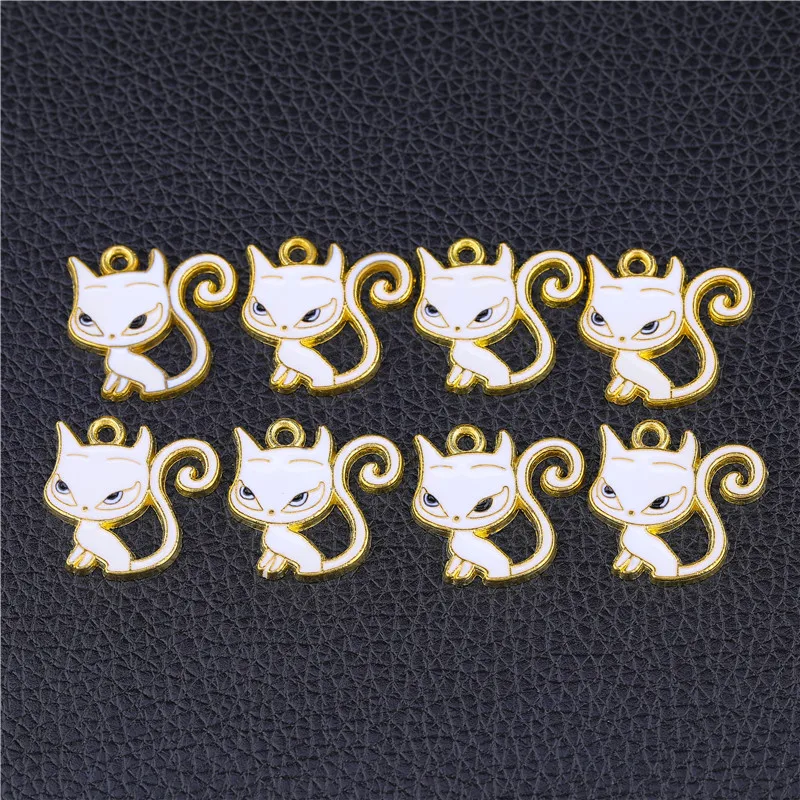 As Photo 15 Pieces Juya 15 шт. эмалированные подвески в форме цветов с рисунком Микки и Минни, подвески для женщин, Детские Модные ювелирные изделия - Окраска металла: As Photo 15 Pieces