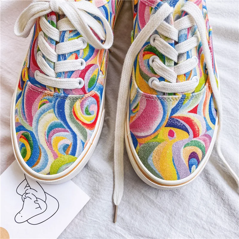 

2021 Shoes Summer Skateboard Boy Colourful Sneakers Breathable Wear Casual Shoes High Quality Colourful Shoes Vulcanized Shoe