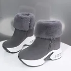 Женские ботинки, зимние теплые меховые кроссовки, зимние ботинки на платформе, женские ботильоны, женская повседневная обувь, ботильоны для женщин Botas Mujer