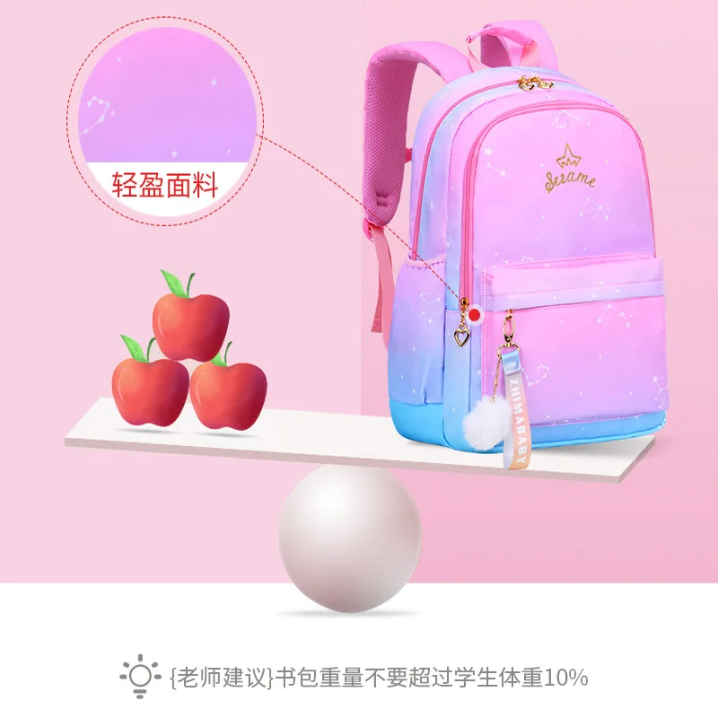 2020 Girls School Bags Children Backpack Primary Bookbag Orthopedic Princess Schoolbags Mochila Infantil sac a dos enfant