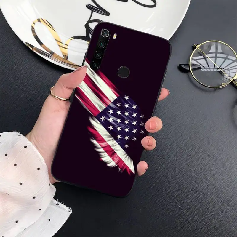 

American USA Flag Phone Case For Xiaomi Redmi 7 8 9t a3Pro 9se k20 mi8 max3 lite 9 note 9s 10 pro shell Funda