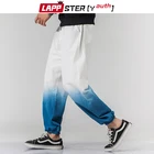 LAPPSTER, мужские уличные черные брюки-карго с лентами, 2020, шаровары, мужские комбинезоны в стиле хип-хоп, мешковатые брюки для бега, спортивные брюки с карманами
