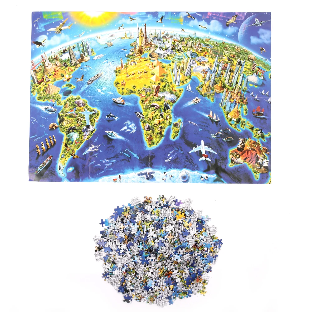 

Cool Landscape Painting Puzzle Gift Toy Adult Paper 1000pcs Interesting Fun Durable Jigsaw Puzzle