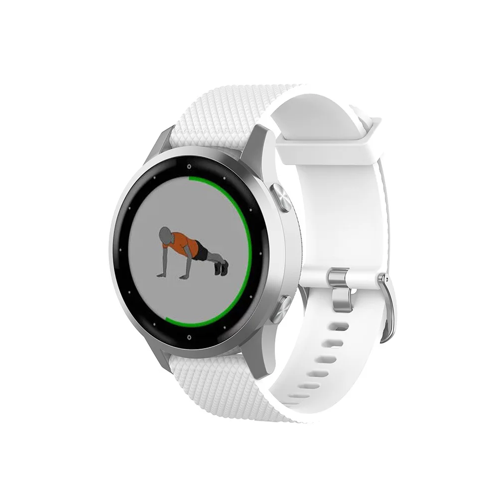 Аксессуары для умных часов 18 мм силиконовый ремешок Ticwatch c2 Smartwatch Garmin Vivoactive 4S