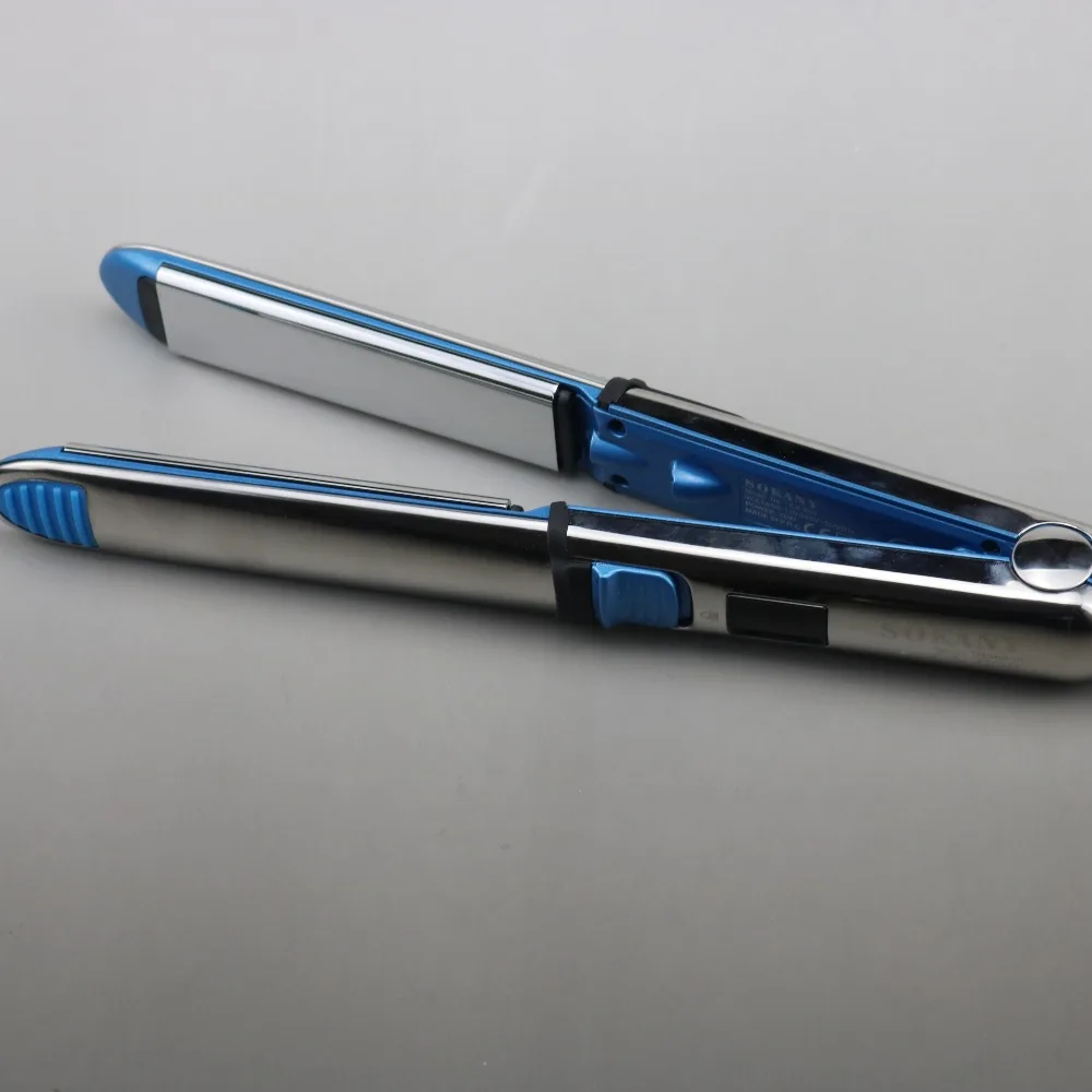 

Up to 750F stainless steel 1/4'' titanium hair straightener professional flat iron fast electric straightening iron salon tool