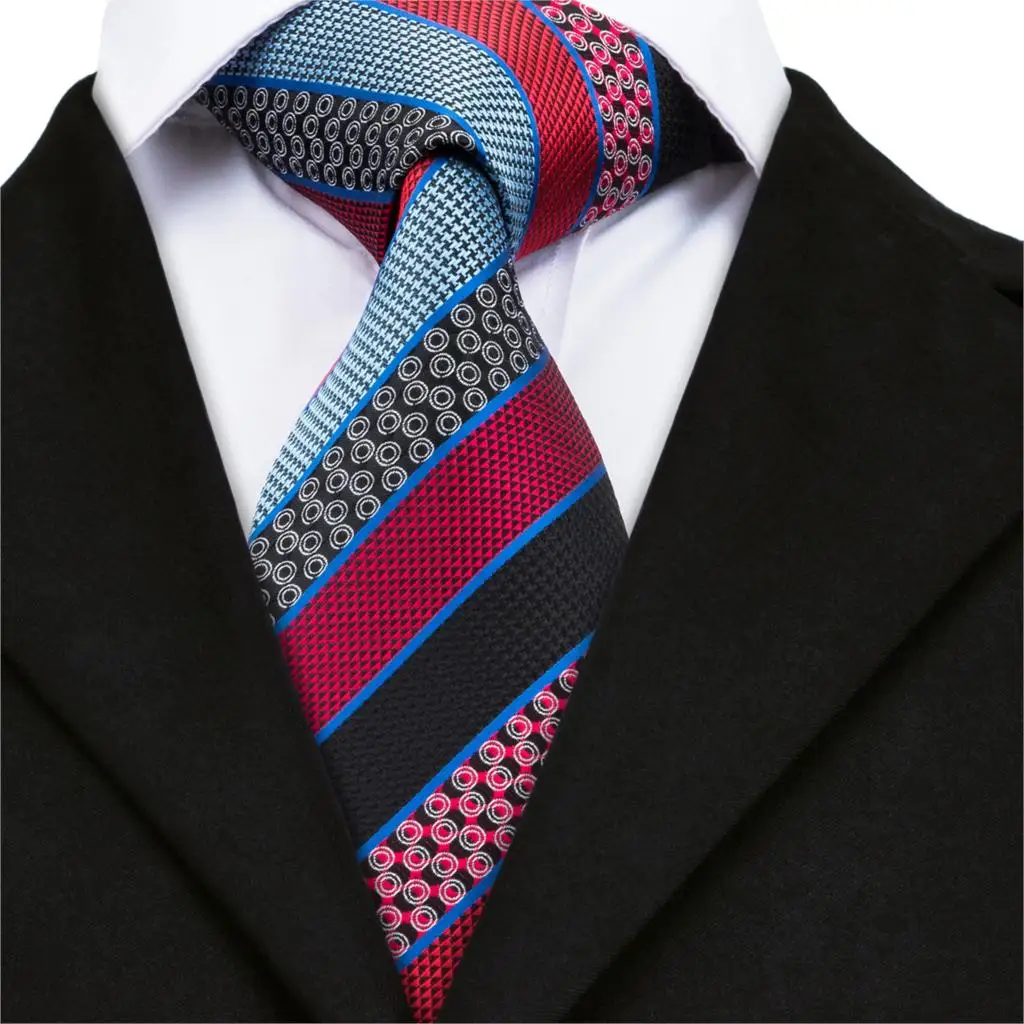 DN 1701 Hi Tie Модные полосатые галстуки для мужчин шелковый галстук Классические 8 5 см