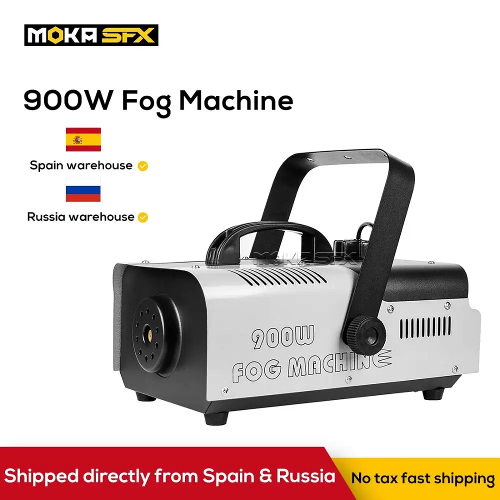 

Spain Russia Shipping Moka Sfx 900W Dj Smoke Machine Wireless Remote Outdoor Fogger Machines for Halloween Christmas Home Party