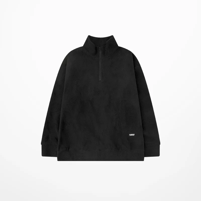 Мужская/Женская флисовая куртка на молнии с воротником-стойкой | Толстовки и