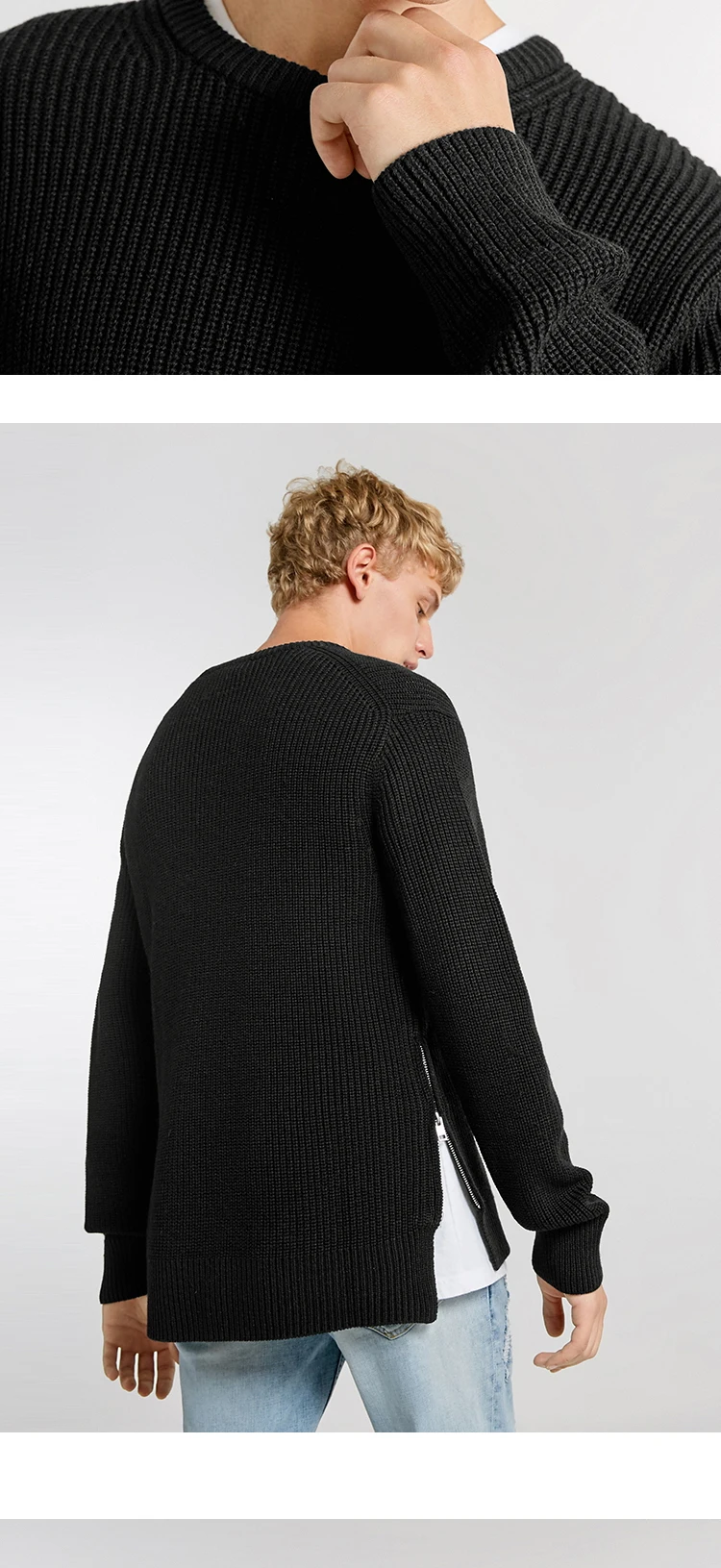 JackJones мужской Однотонный свитер с круглым вырезом 218425502