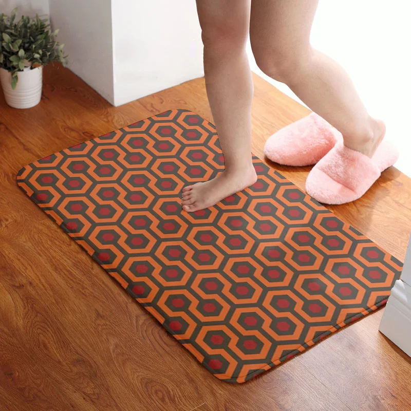 The Shining Hexagonal Carpet Non-Slip Absorbent Floor Mat Bathroom Bedroom Living Room Entrance Doormat Washroom Decor Tapete