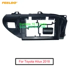 Автомобильный радиоприемник FEELDO 2Din, 10,1 дюйма, лицевая рамка для Toyota Hilux 2018, CDDVD-плеер, стерео панель Audi, приборная панель, набор лицевых панелей # FD6240