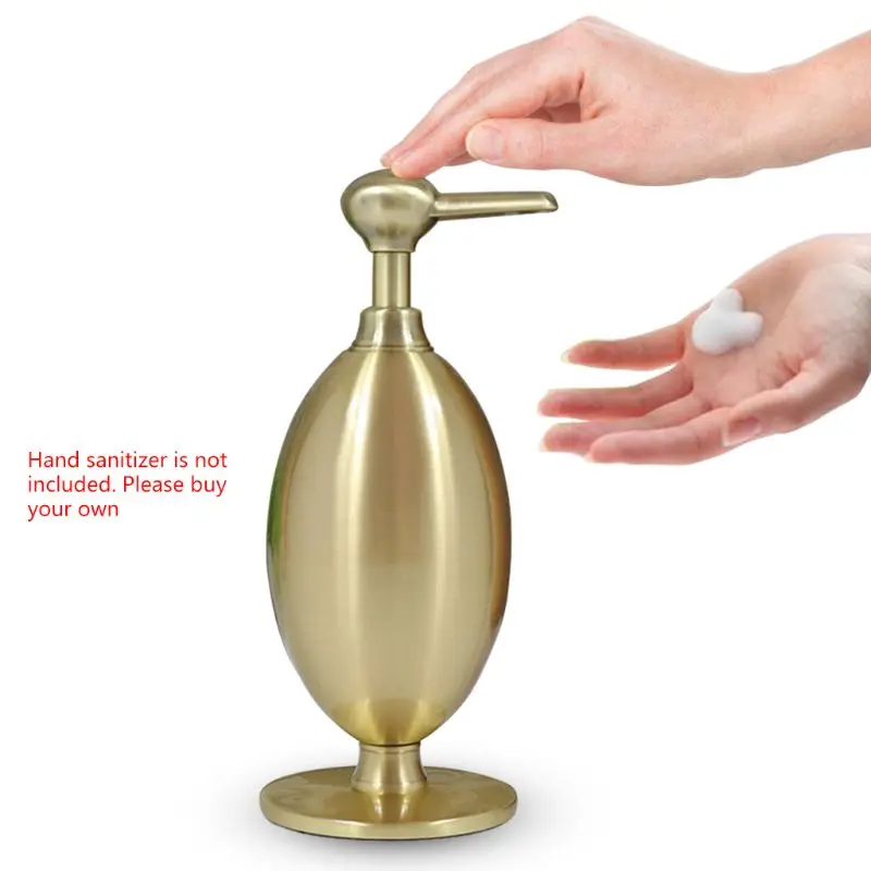 

350ml Vintage Metal Refillable Liquid Soap Dispenser Bathroom Shampoo Bottle