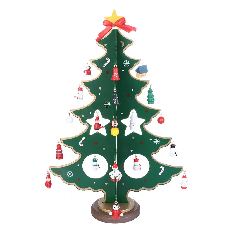 DIY подарки Новогоднее украшение стола рождественская елка Настольный Декор для