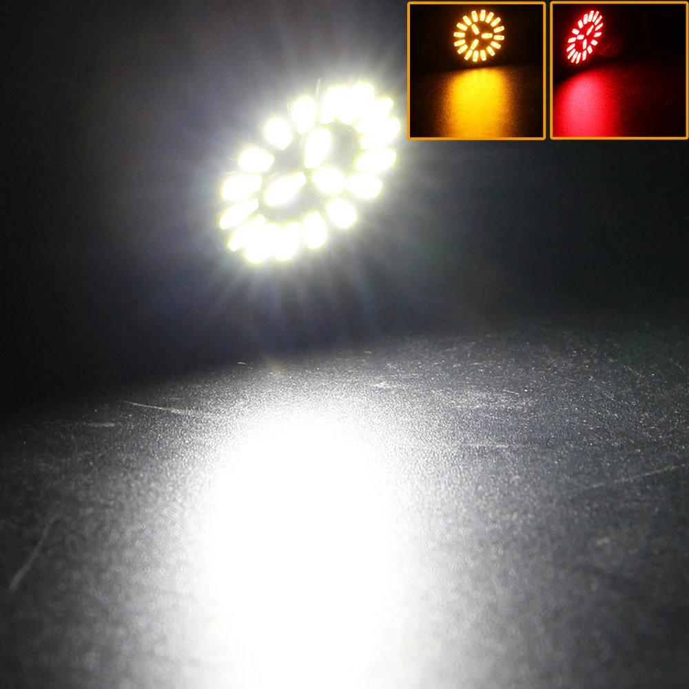 2шт DC 12V Canbus 4014 19 SMD Led 1156 P21W 1157 P21/5W 3156 3157 7440 7443 лампы стоп сигнал поворота Задний