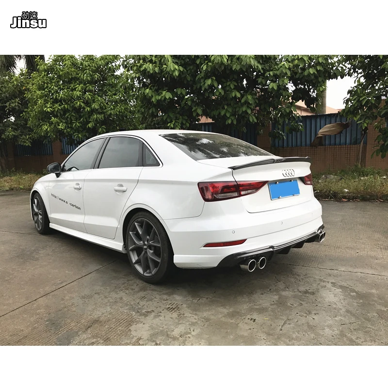 Спойлер для заднего бампера автомобиля спойлер Audi A3 sedan limousine sport Bumper 2017 2018 2019 S3 8V