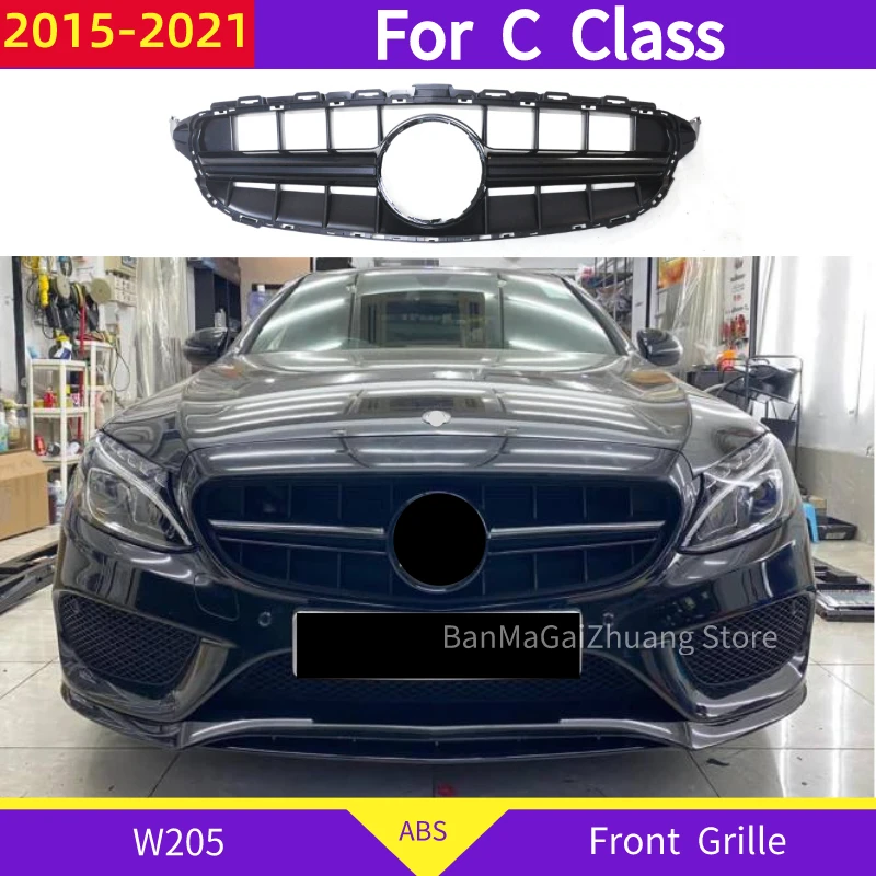 

Решетка для переднего бампера mercedes W205 C Class 2015-2021 C180 C200 C300 C43 C400 ABS