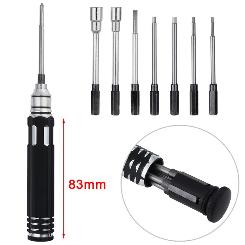 

New 8 in 1 Hex Socket Driver Hexagon Screwdriver Set for RC Models Aluminum 18DEC31