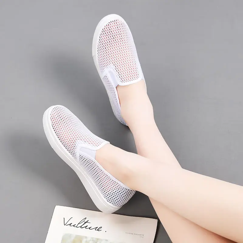 Tenis Mujer 2021 Tennis Shoes for Woman New Breathable Brand Sneakers White Platform Chaussure Femme Deportivas Jogging Trainers