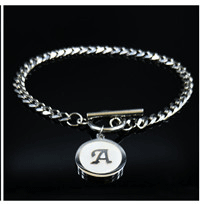 HERMANA Leather Stainless Steel Bracelets Women Brother Bracelets& Bangles Jewelry pulseras acero inoxidable mujer B18167