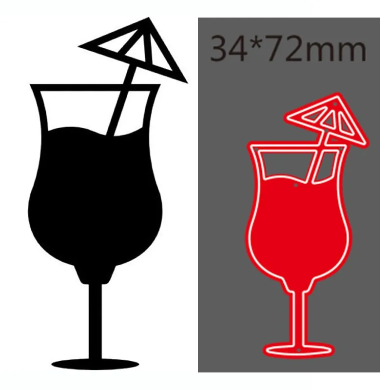 

metal cutting dies cut die mold Drink decoration Scrapbook paper craft knife mould blade punch stencils dies