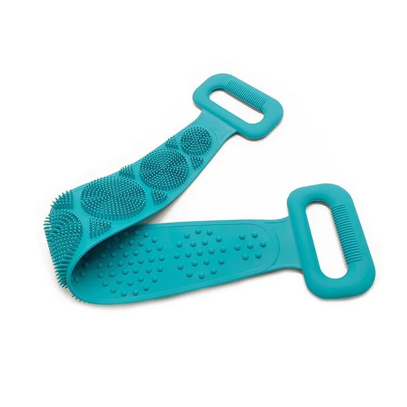 60 см волшебная щетка для душа гибкая скрубберная силиконовая очистки кожи банное