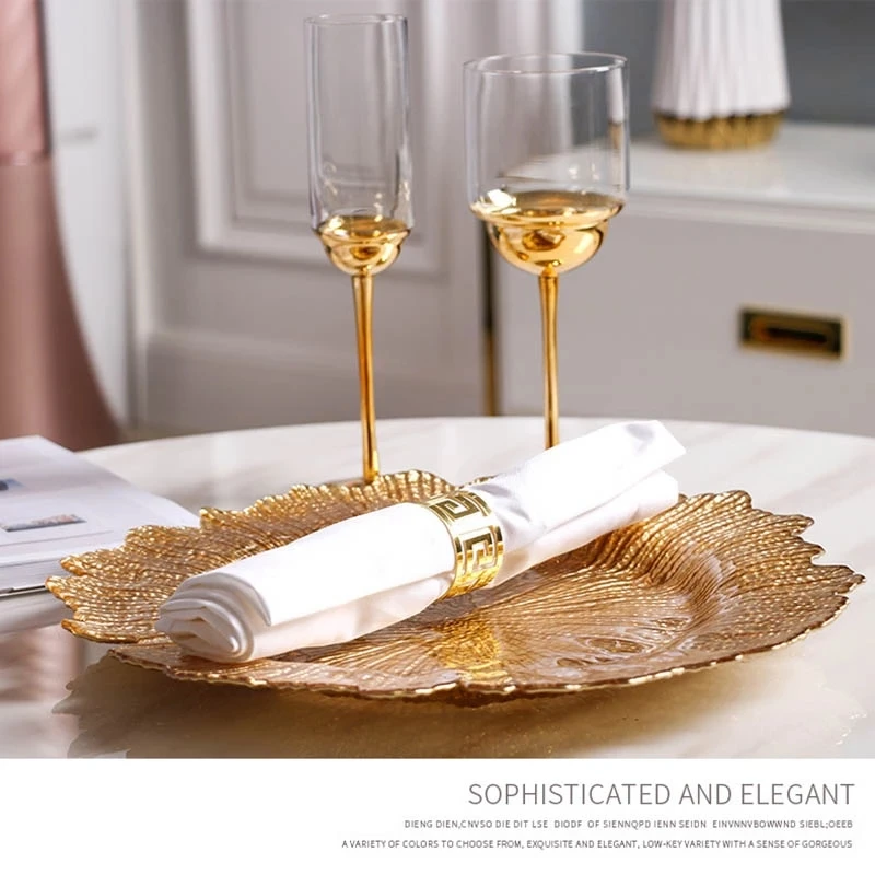 Цветок формы стекла подносы для хранения свадебных банкетов блюдца закусок