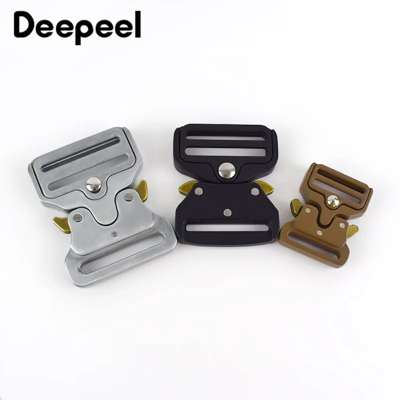 

Deepeel 1 шт. ID25-50mm сплав выпуска Пряжки на открытом воздухе тактический пояс для ремня лямки двухщелевая Пряжка DIY аксессуары для одежды: YK032