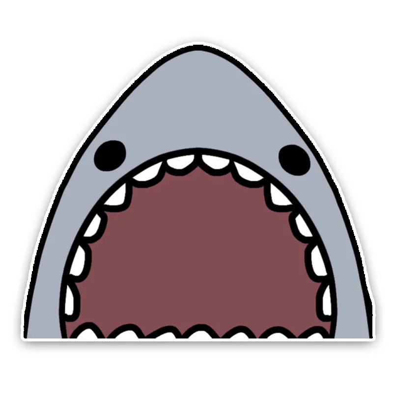 Модная красивая мультяшная акула рот цветная ПВХ Высококачественная