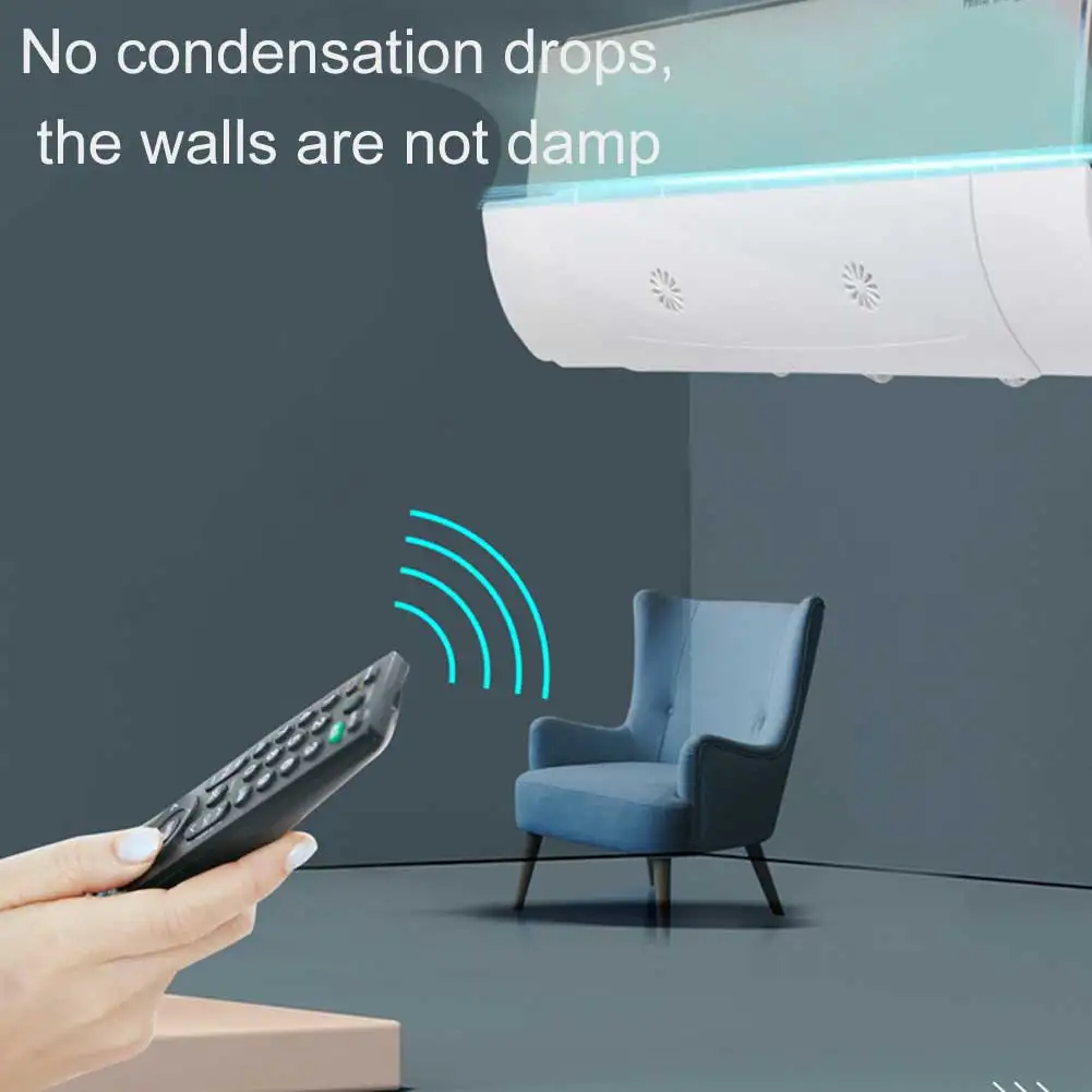 Регулируемый телескопический дефлектор кондиционера ветровой щит анти-прямой