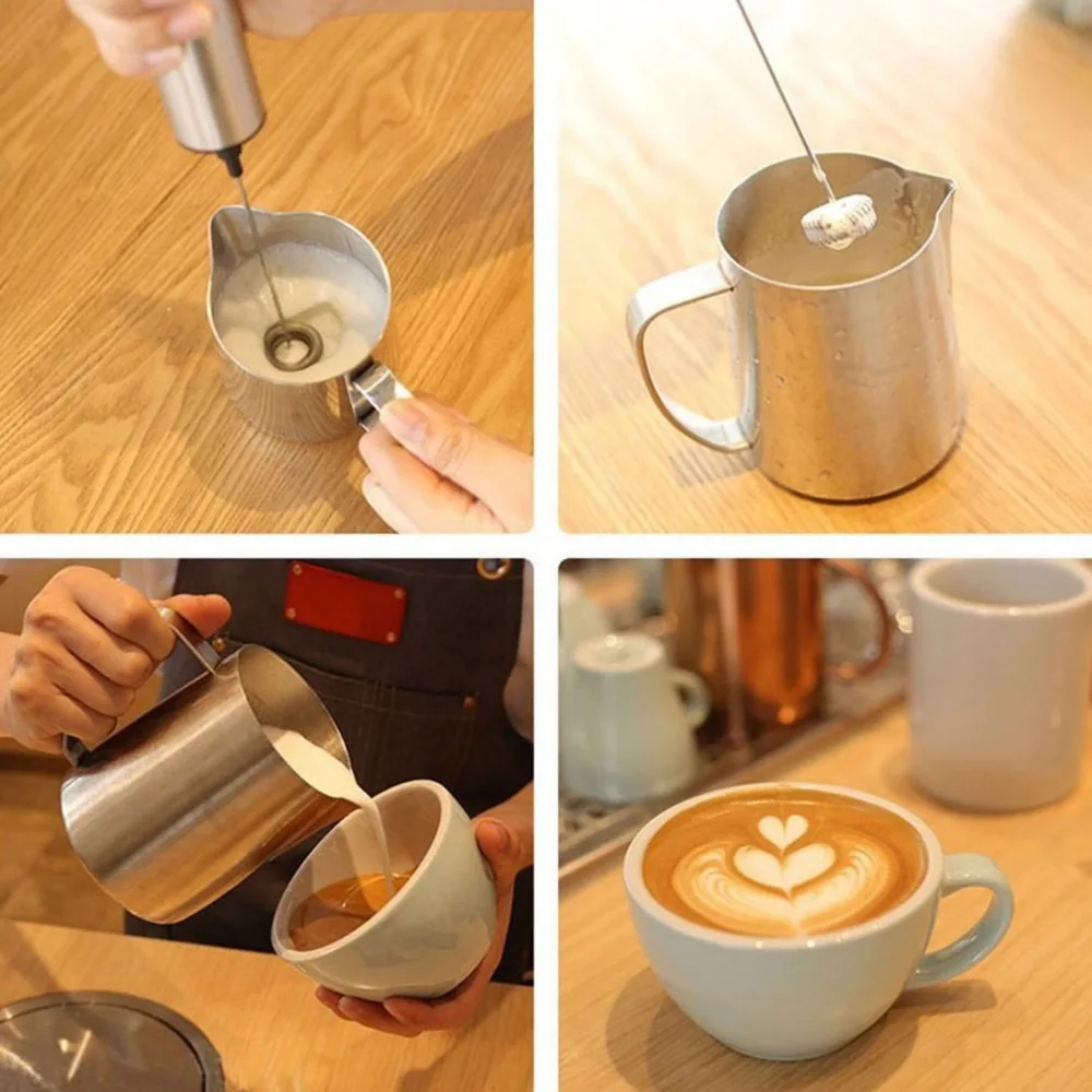 Электрический миксер для сбалтывания молочного напитка/ кофе взбиватель яиц